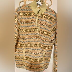 Jcrew Men’s pullover fleece - NORDIC - half zip - XL